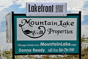 Mountain Lake Properties sign
